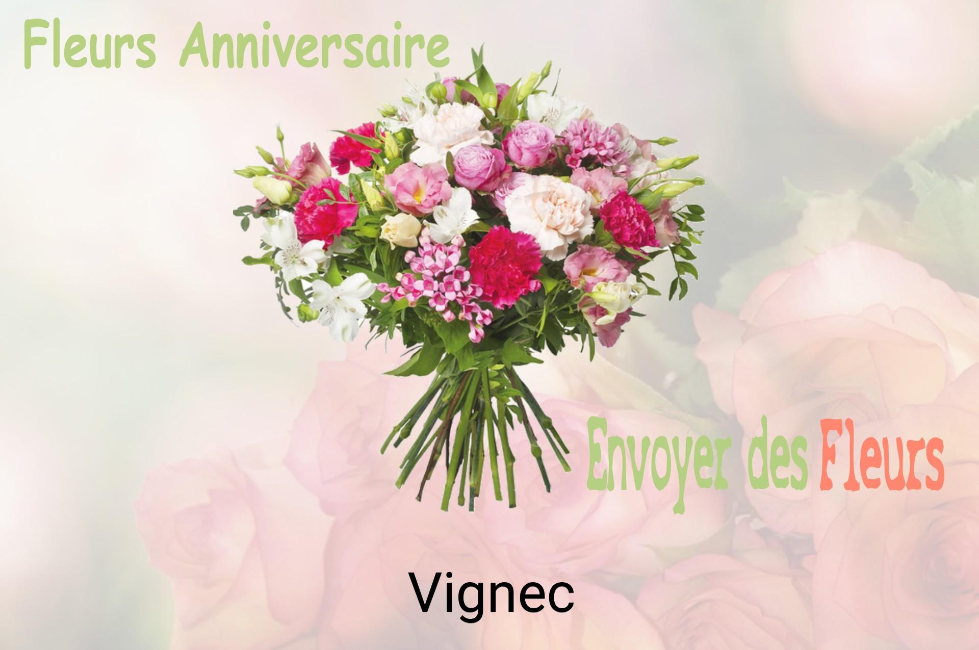 Bouquet de fleurs d’anniversaire livré à Vignec